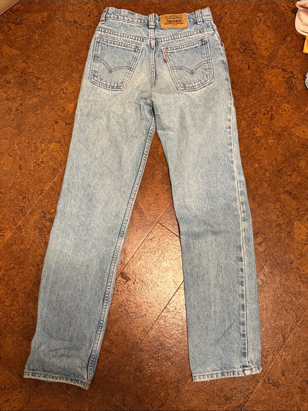 Levi's Light Blue High-Rise Straight Jeans